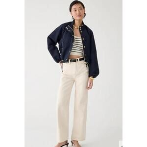 J. Crew Slim Wide-Leg Jean In Ecru 26P